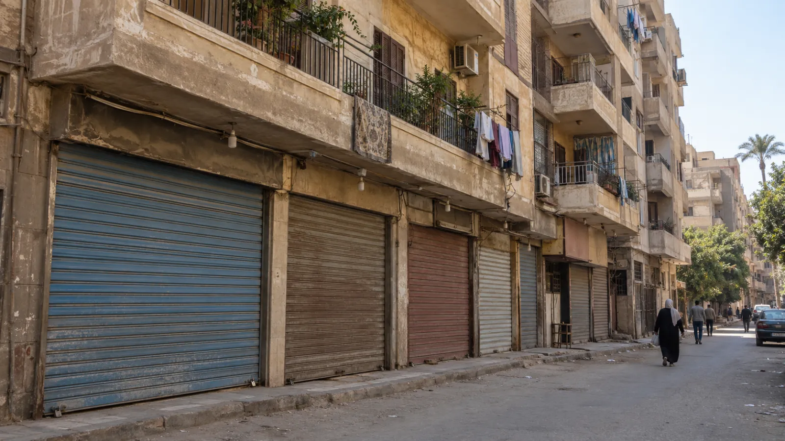جراج عمارة سكنية في مصر تحوّل إلى محلات تجارية مخالفة