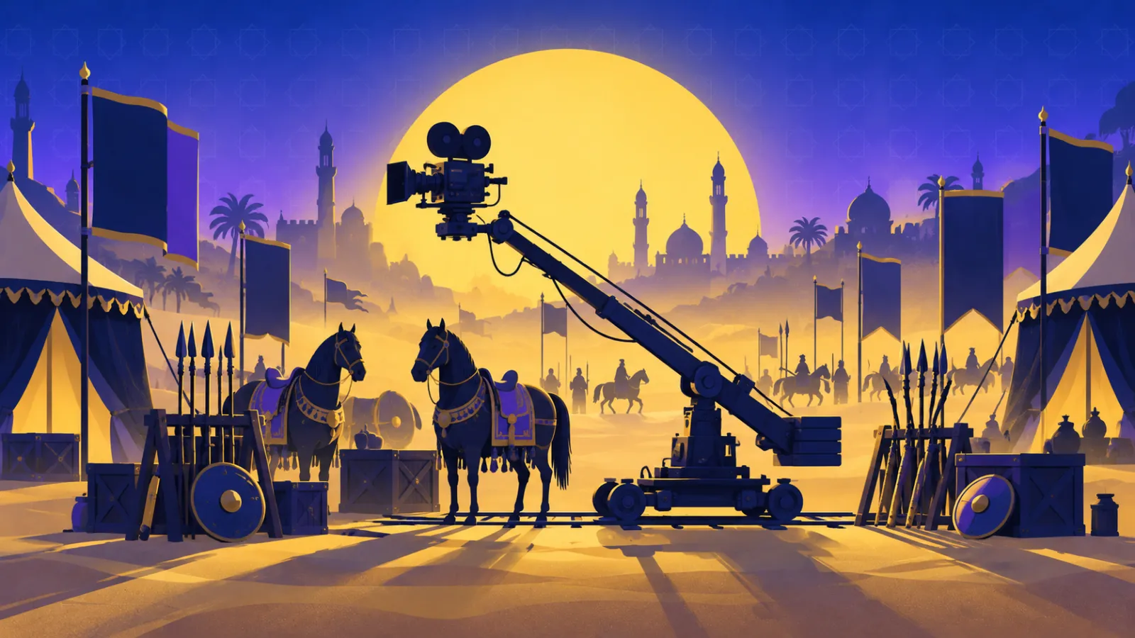 مشهد ملحمي من عصر المماليك يستحضر فيلم وا إسلاماه لرشدي أباظة ولبنى عبد العزيز