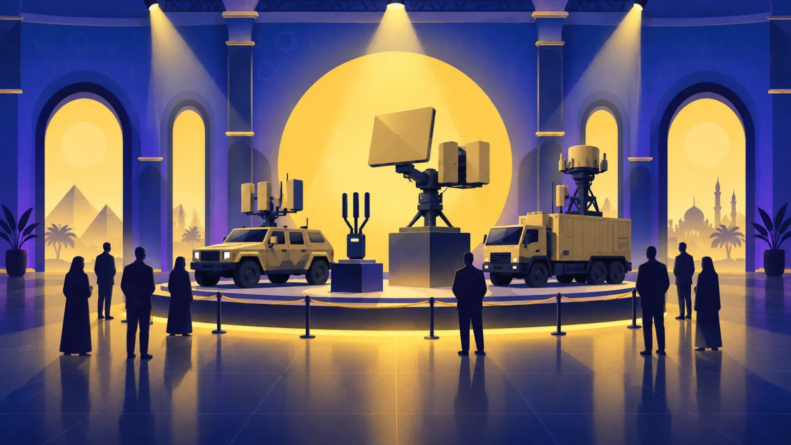 عرض عائلة منظومة حارس المصرية في معرض إيديكس 2023 بالقاهرة