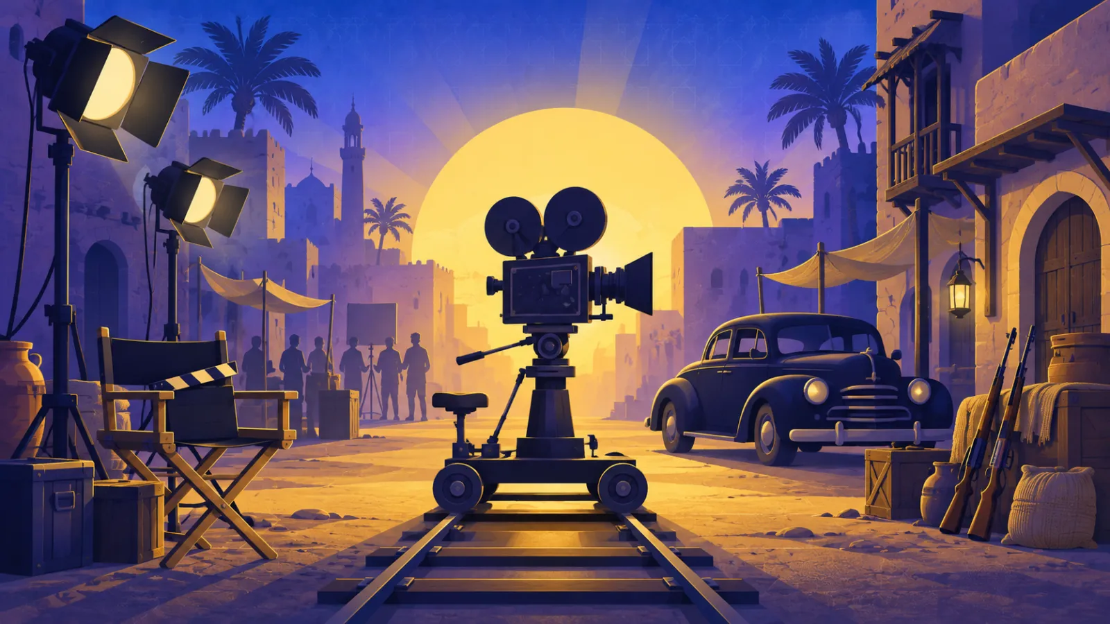 كواليس تصوير فيلم فرقة الموت في ديكور يحاكي صعيد الأربعينيات