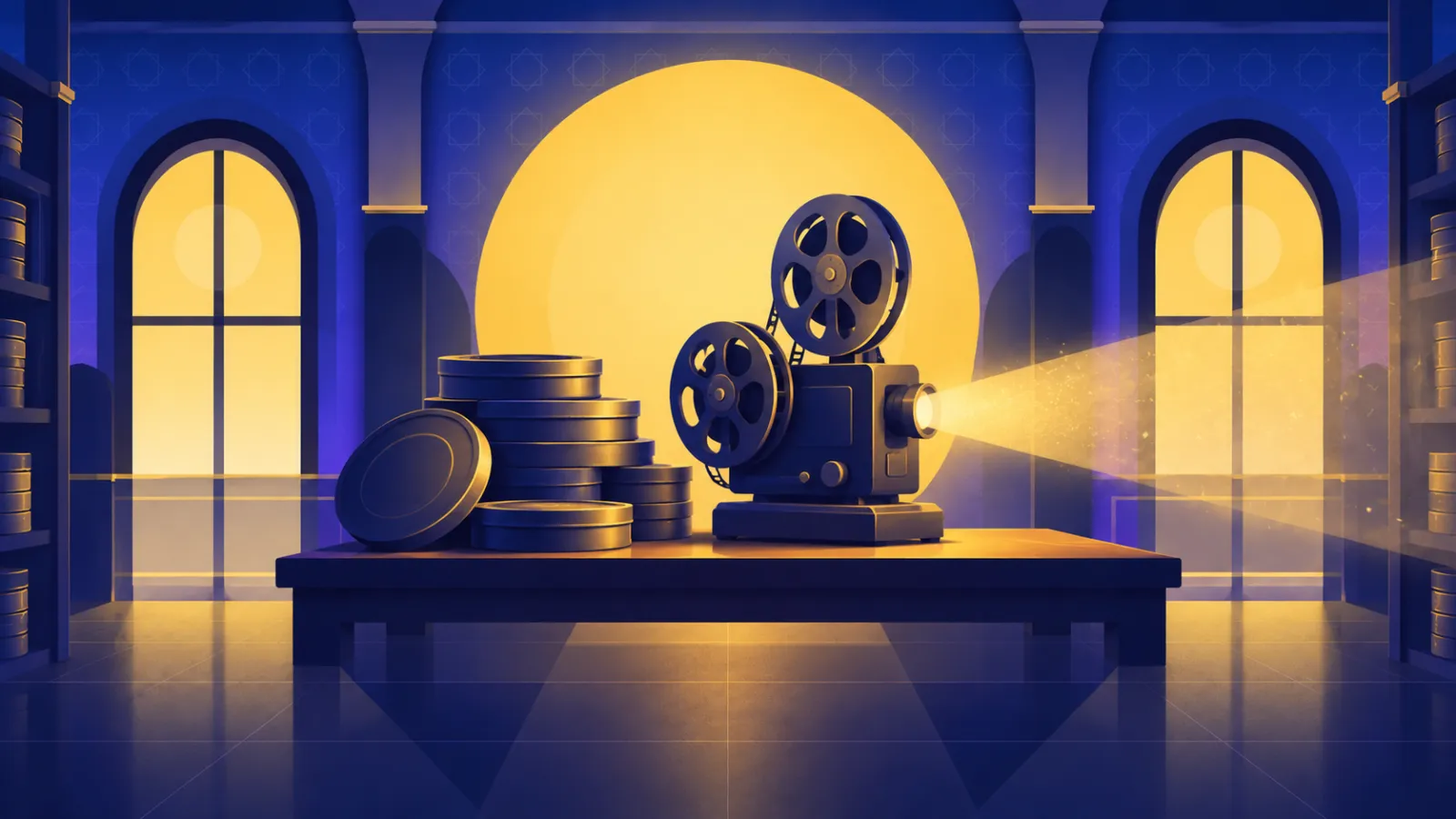 بكرات أفلام قديمة ترمز إلى أفلام رشدي اباظة وسعاد حسني المشتركة
