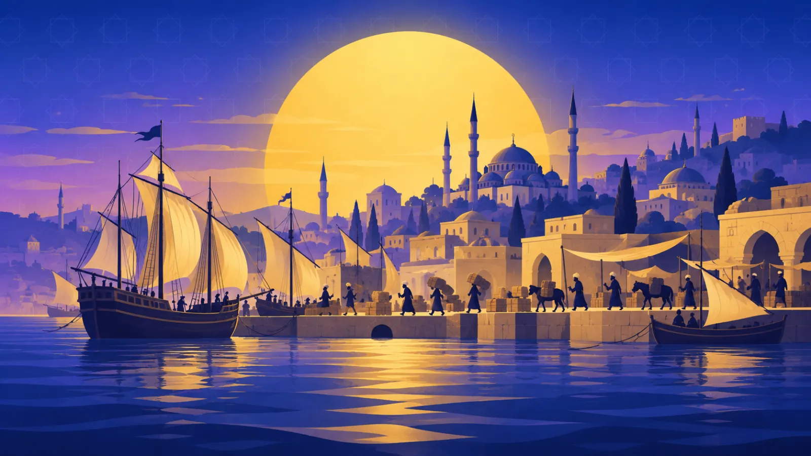 ميناء عثماني في القرن السابع عشر يجسد رواية هاريسون عن بيعه عبداً