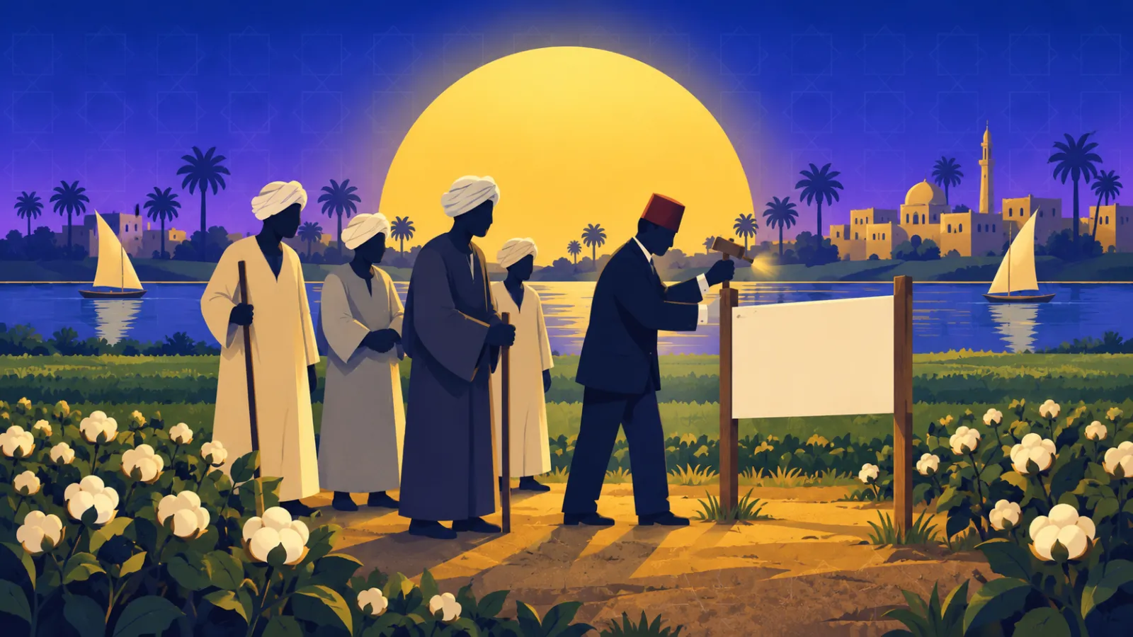 فلاحون مصريون يفقدون أرضهم بعد أزمة 1907 وتعثرهم مع البنك الزراعي