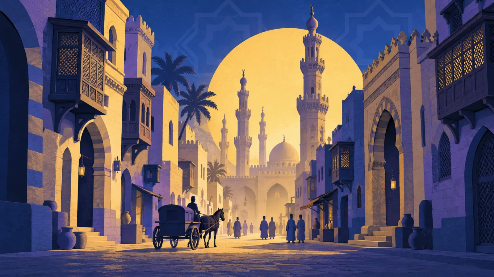 شارع المعز في القاهرة القديمة عالم ثلاثية نجيب محفوظ وبداية نور الشريف