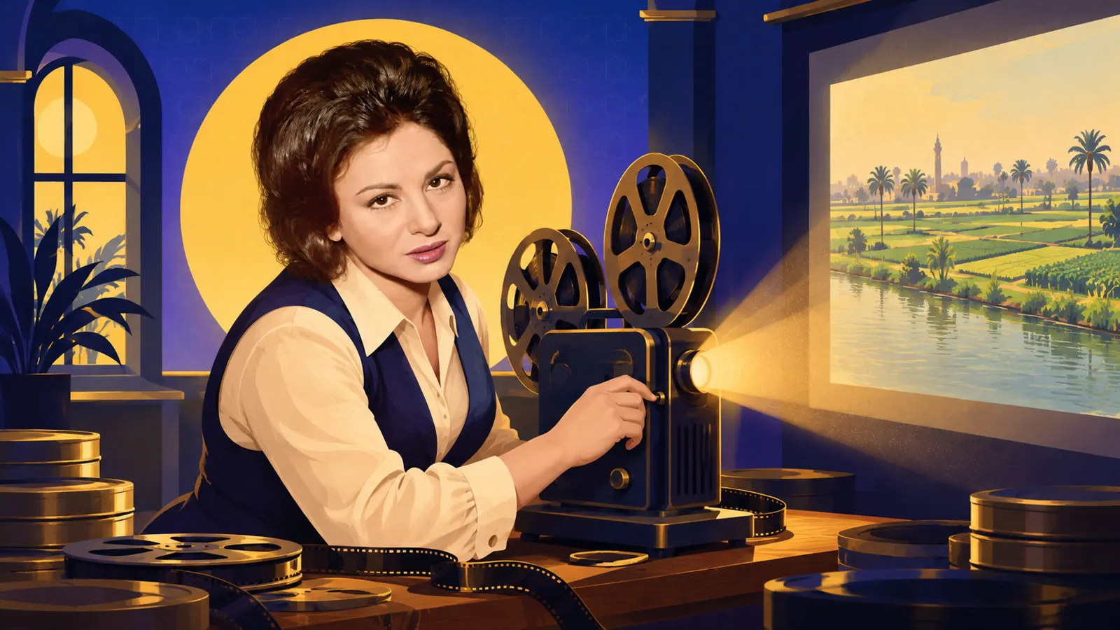 فاتن حمامة في فيلم أفواه وأرانب، من كلاسيكيات السينما المصرية في السبعينات