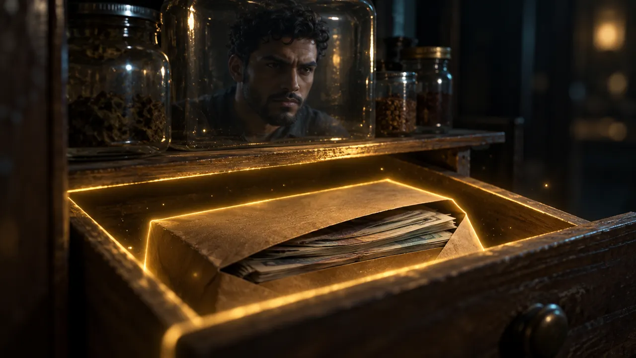 بس سليم لمح جواه ظرف فلوس تقيل.