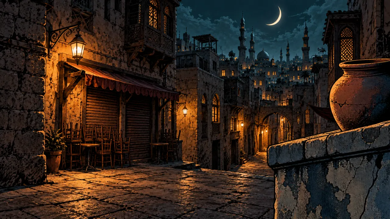 فوق القهوة.