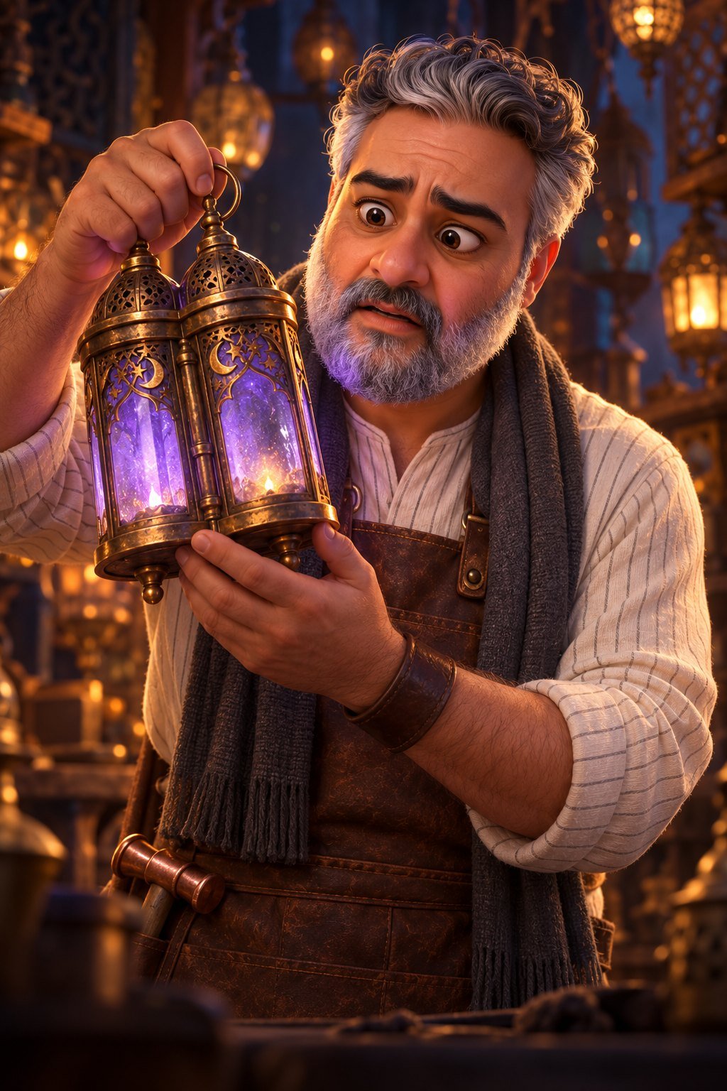 يا صاحب الألغاز… هل تسمعني؟ أنا نادرة! ثم همس صوتٌ باردٌ كالثلج: من يأتِ… لن يعود أبدًا! وانطفأ القنديل.