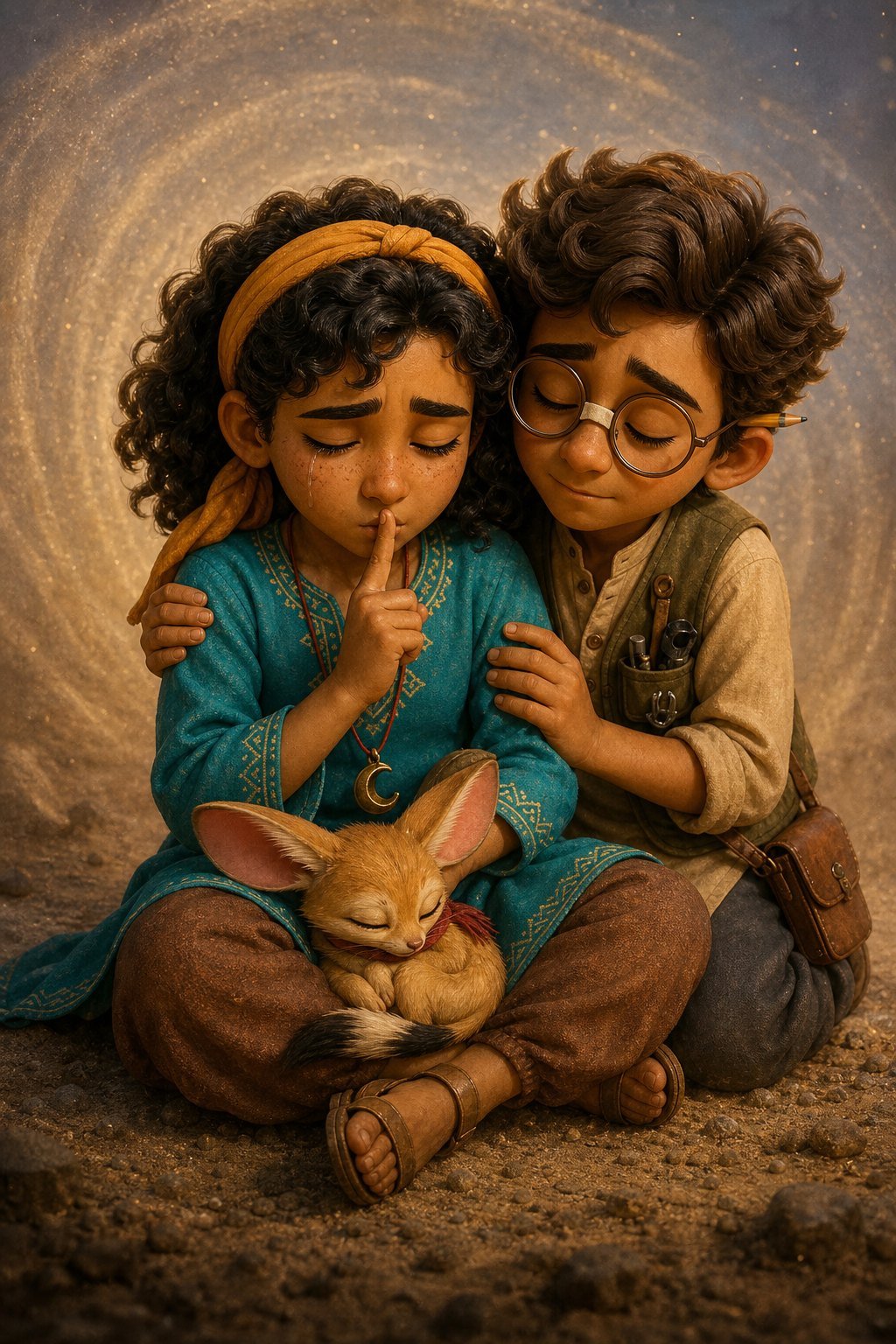 تذكّرت صوت جدتها: أصغي قبل أن تركضي. فجلست، وأغمضت عينيها، وصمتت.